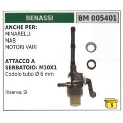 Robinet de carburant BENASSI motocultivateur fraise rotative 005401 | NewgardenParts.com