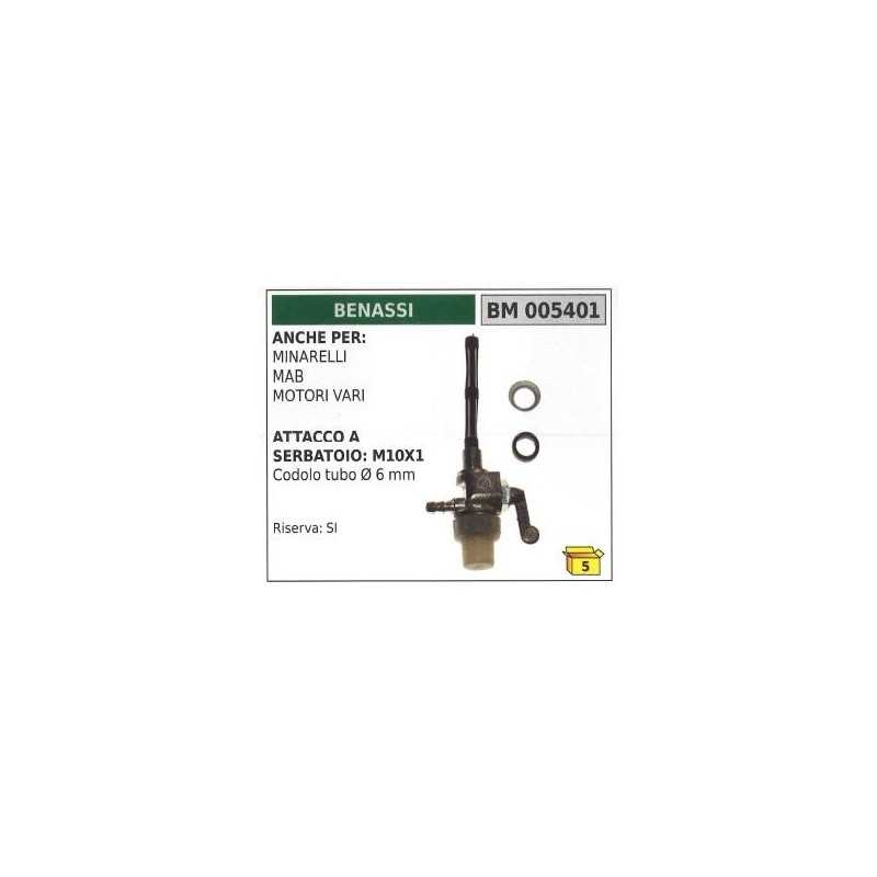 Robinet de carburant BENASSI motocultivateur fraise rotative 005401