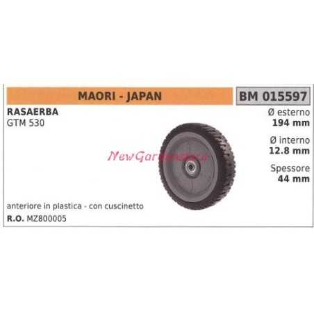 Roue avant MAORI tondeuse GTM 530 015597 | NewgardenParts.com