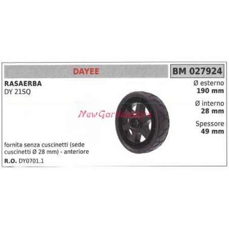 Cubre rueda cortacésped delantero DAYEE DY 21SQ 027924 | NewgardenParts.com