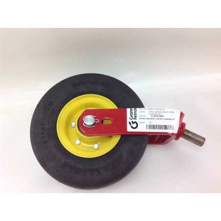 ORIGINAL GIANNI FERRARI wheel with fork for lawnmower mower trolley | NewgardenParts.com