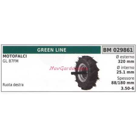 Rueda derecha GREEN LINE motofalci GL 87MF 026861 | NewgardenParts.com
