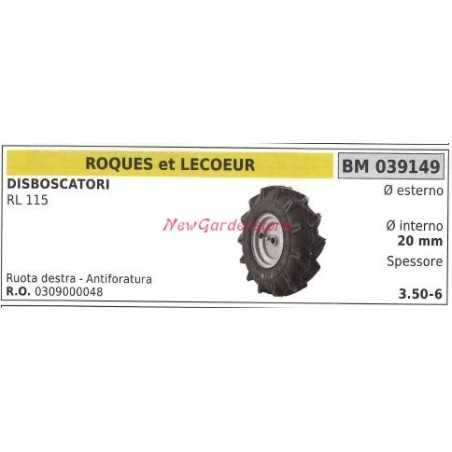 Ruota destra ROQUES ET LECOEUR disboscatori RL 115 039149 | NewgardenParts.com