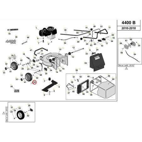 ORIGINAL ACTIVE 175 mm Rad für Rasenmäher Modelle 4400B 050107 | NewgardenParts.com