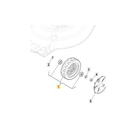 ORIGINAL STIGA cordless lawnmower wheel 200 mm 381007814/0 | NewgardenParts.com