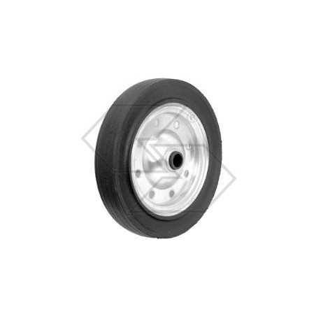 Solid rubber wheel with metal disc agricultural machine Ø 20mm hole width 58mm | NewgardenParts.com