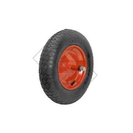 Solid rubber wheel for wheelbarrow trolley TRACTOR Ø 12x25mm external diameter 330mm | NewgardenParts.com