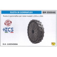 Ambrogio Robot Complete Wheel & Tyre Assembly: 110Z54500A | NewgardenParts.com