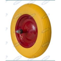 Ruota in poliuretano diametro 368mm con boccole in nylon per carriola | NewgardenParts.com