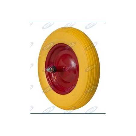 Ruota in poliuretano diametro 368mm con boccole in nylon per carriola | NewgardenParts.com