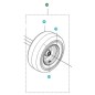 KOMPLETTES RAD 501083201 ORIGINAL HUSQVARNA