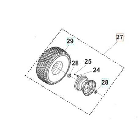 COMPLETE WHEEL 531147941 HUSQVARNA ORIGINAL | NewgardenParts.com