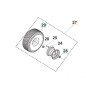 KOMPLETTES RAD 531147941 HUSQVARNA ORIGINAL