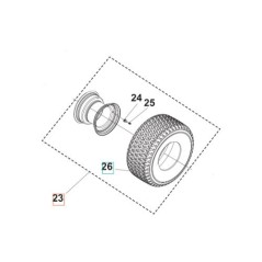 KOMPLETTES RAD 531147942 HUSQVARNA ORIGINAL | NewgardenParts.com