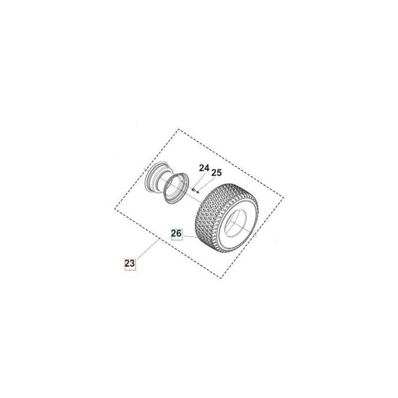 ROUE COMPLÈTE 531147942 HUSQVARNA ORIGINE