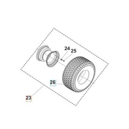 RUOTA KIT 531147942 ORIGINALE HUSQVARNA | NewgardenParts.com