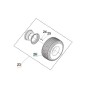 KOMPLETTES RAD 531147942 HUSQVARNA ORIGINAL