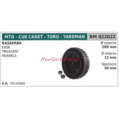 MTD roue de tondeuse E45R YM1618SE 022022 | NewgardenParts.com