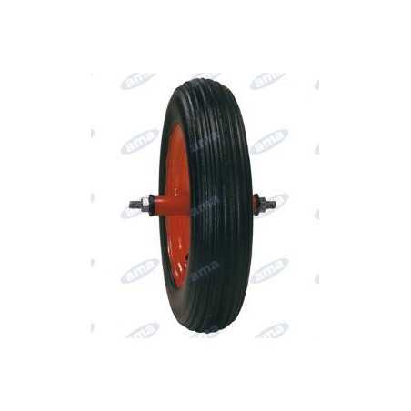 Ruota pneumatica diametro 380x90mm con boccole in nylon per carriola | NewgardenParts.com