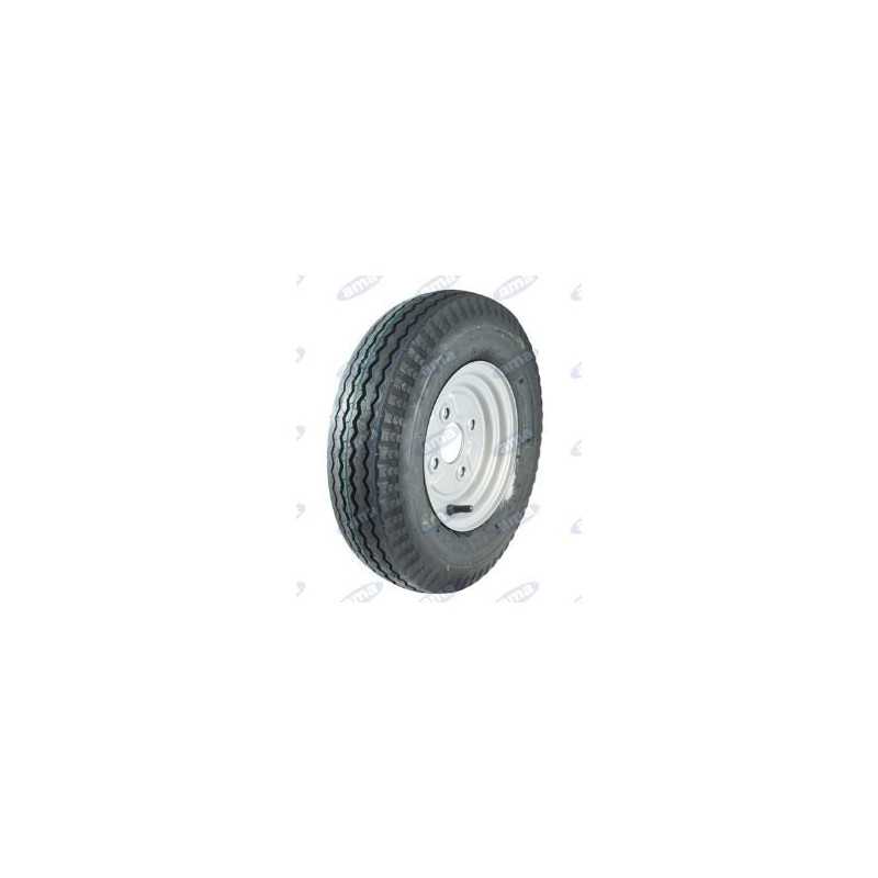 Ruota pneumatica per trailer misura 4.80/4.00-8" con cerchio in ferro 91851