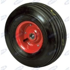 Ruota pneumatica rigata diametro 410mm x 166mm per carriola 12011 | NewgardenParts.com