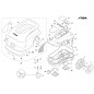 Hinterrad Di 250 mm ORIGINAL STIGA Roboter-Rasenmäher a3000 rtk 381007827/0