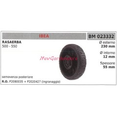 IBEA roue arrière tondeuse 500 550 023332 | NewgardenParts.com