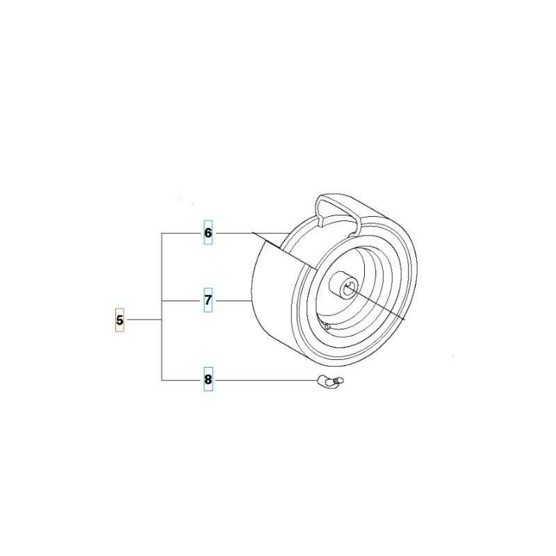 RUEDA TRASERA KIT 525584901 HUSQVARNA ORIGINALES