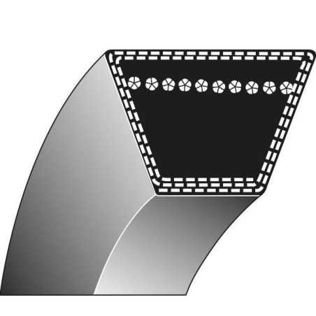 Correa trapezoidal cortadora de césped 52-186 ALPINA | NewgardenParts.com