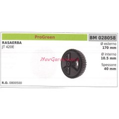 PROGREEN Lawnmower Cutter Wheel JT 420E 028058 | NewgardenParts.com