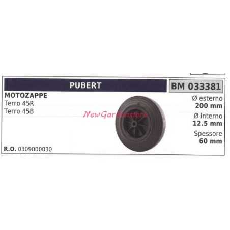 Rueda biotrituradora PUBERT TERRO 45R 45B 033381 | NewgardenParts.com