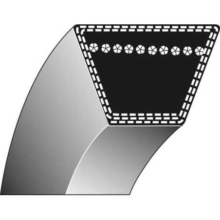 Trapezoidal belt lawn mower S400E 504876 701949 AL-KO | NewgardenParts.com