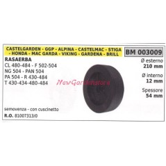 Rueda de tractor cortacésped CL 480 484 F 502 504 003009 81007313/0 STIGA | NewgardenParts.com