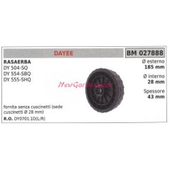 Lawnmower cutter wheel DAYEE DY 504SQ 554-SBQ 027888 | NewgardenParts.com
