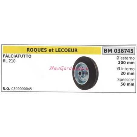Wheel ROQUES ET LECOEUR all purpose mower RL 210 036745 | NewgardenParts.com