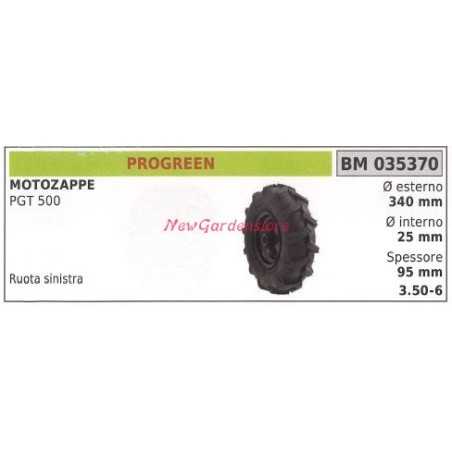 Linkes Rad PROGREEN Motorhacke PGT 500 035370 | NewgardenParts.com