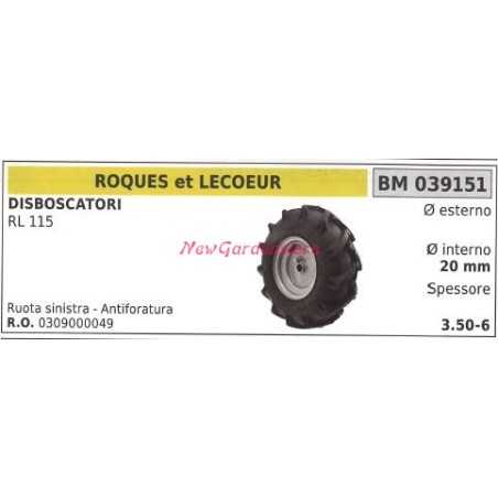 Ruota sinistra ROQUES ET LECOEUR disboscatori RL 115 039151 | NewgardenParts.com