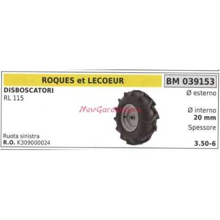Ruota SINISTRA ROQUES ET LECOEUR disboscatori RL 115 039153 | NewgardenParts.com