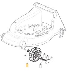 Push mower wheel models MAC48TB MAC53THC 381007383/0 STIGA