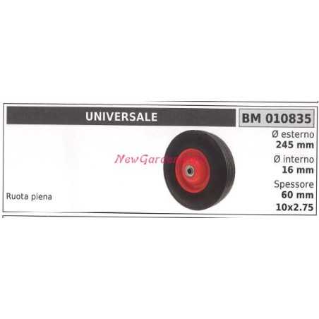 Universal wheel 245mm Outer Ø 16mm Inner Ø 60mm 10x2.75 010835 | NewgardenParts.com