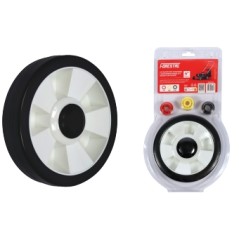Roue universelle diamètre 180 mm pour tondeuses avec adaptateurs 1/2 - 3/8 - 9/16