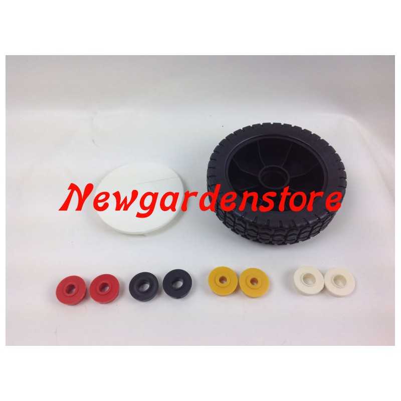 Universal plastic mower wheel 150mm 6 reduction sleeves