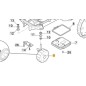 Ruotino anteriore ORIGINALE STIGA robot tagliaerba tosaerba a1500 381007825/2