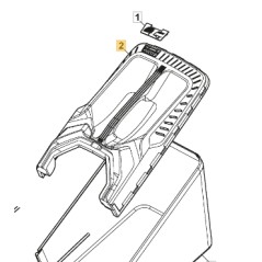 ORIGINAL STIGA cortacésped sin cable cubierta superior 322486496/0 | NewgardenParts.com