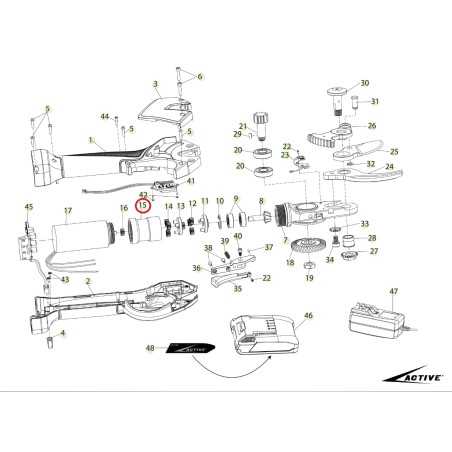 ORIGINAL ACTIVE Getriebe Scherenmäher Modelle tigercut 35 - 40 025772 | NewgardenParts.com