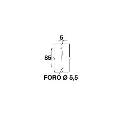 Lamellar fuse box 6-way with side outlets