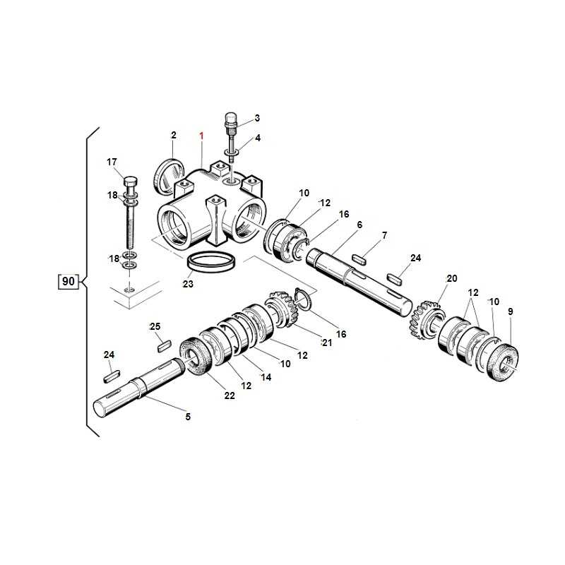 Backhoe angle gearbox TURBOGRASS ORIGINAL GIANNI FERRARI 01.01.00.0070