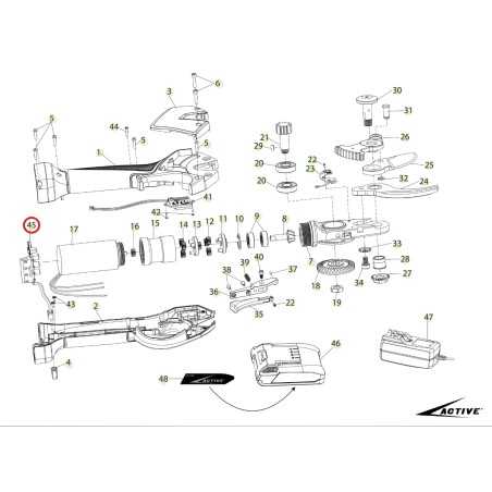 ORIGINAL ACTIVE 12 V / 24 V Elektronikkarte tigercut 35 Schere 025966 | NewgardenParts.com