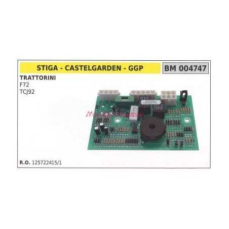 Placa electrónica CASTELGARDEN tractor de césped F72 TCJ92 004747 | NewgardenParts.com