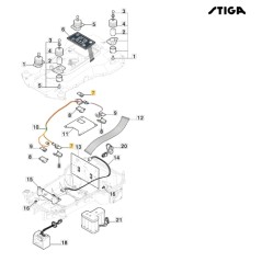 Electronic board lifting robot models G300 ORIGINAL STIGA 122720216/1 | NewgardenParts.com